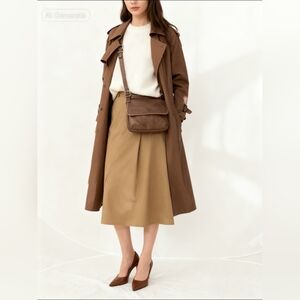 Fossil Brown Leather Crossbody Bag